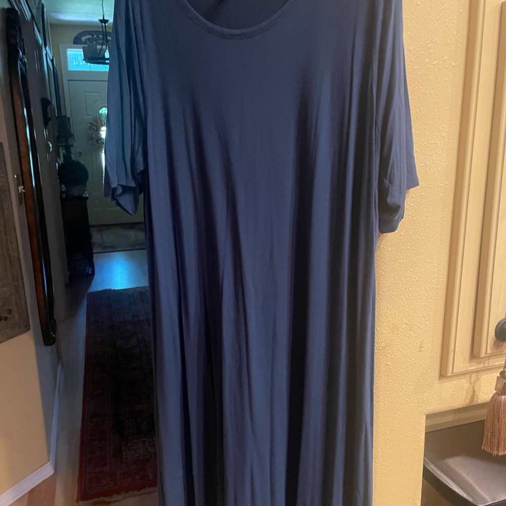 Eileen Fisher women’s Blue Short Sleeve dress